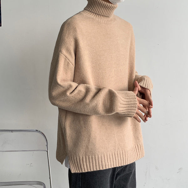 Fashion Turtleneck Sweater Loose - WOMONA.COM