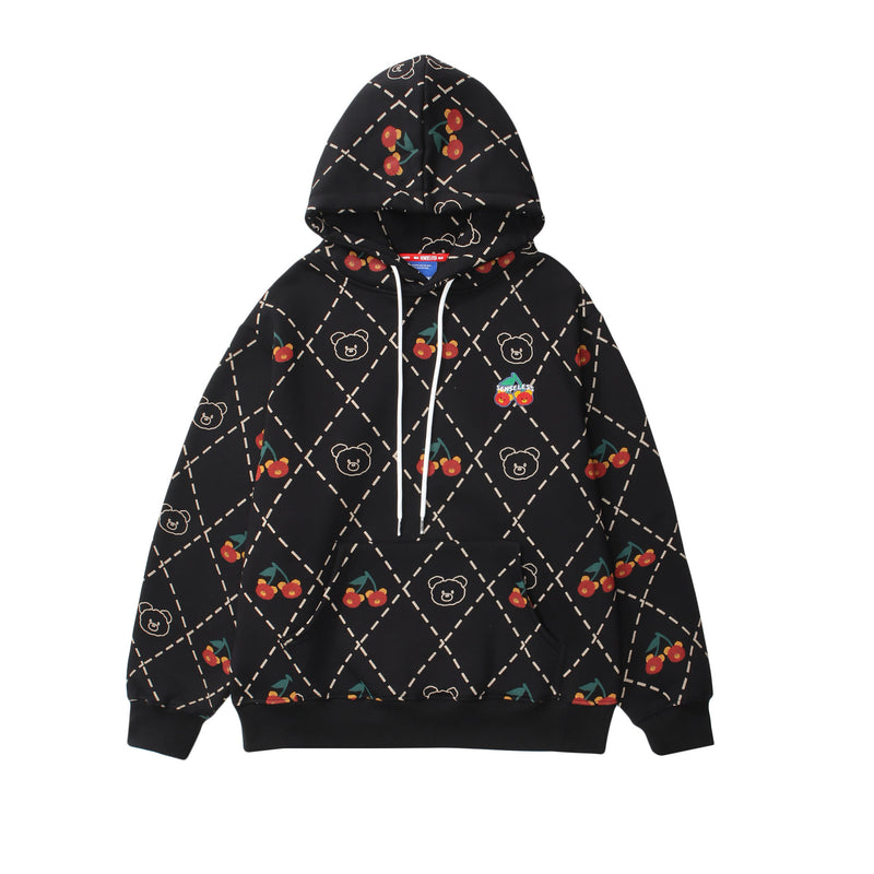 Cherry Hooded Sweater For Men And Women - WOMONA.COM