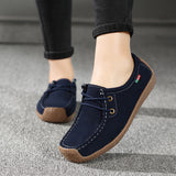 Lace-up Flat Shoes Sneakers Women - WOMONA.COM