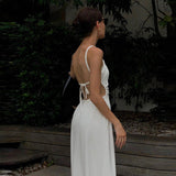 Mid Length Halter Dress - WOMONA.COM