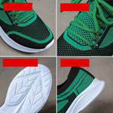 Green Black Sports Shoes - WOMONA.COM