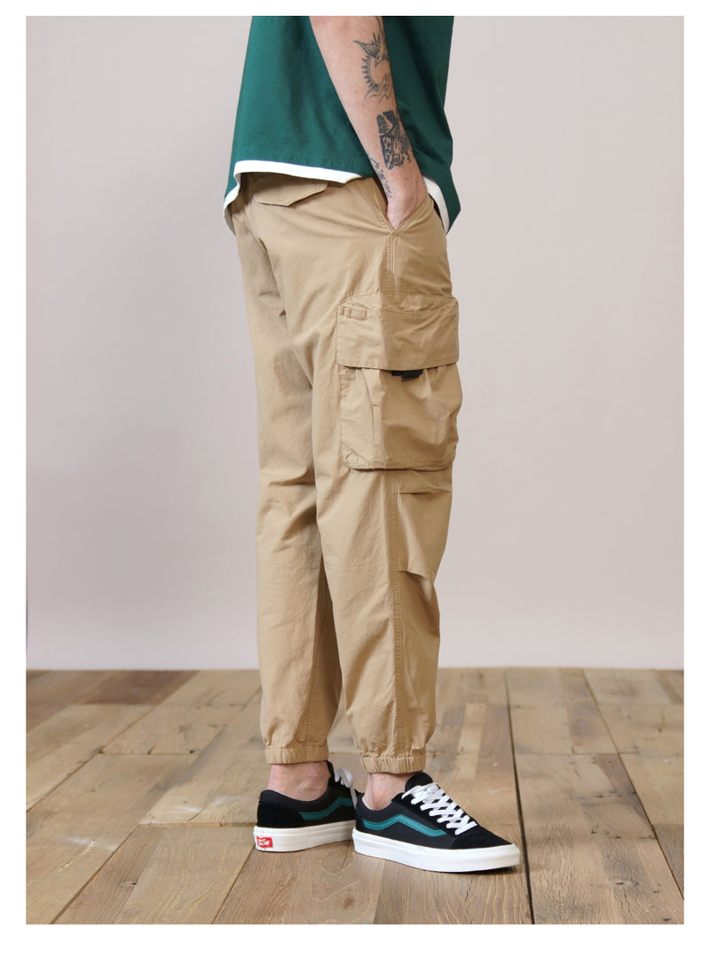 Casual Cropped Trousers Men - WOMONA.COM