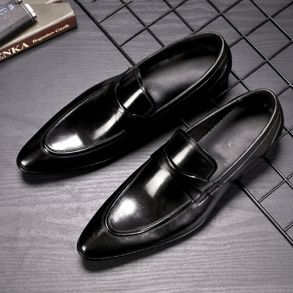 Vintage Business Formal Leather Shoes - WOMONA.COM