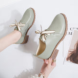 Women's Small Leather Shoes - WOMONA.COM