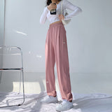 Ice Silk Wide-leg Pants - WOMONA.COM