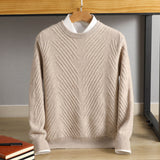 Round Neck Padded Sweater - WOMONA.COM