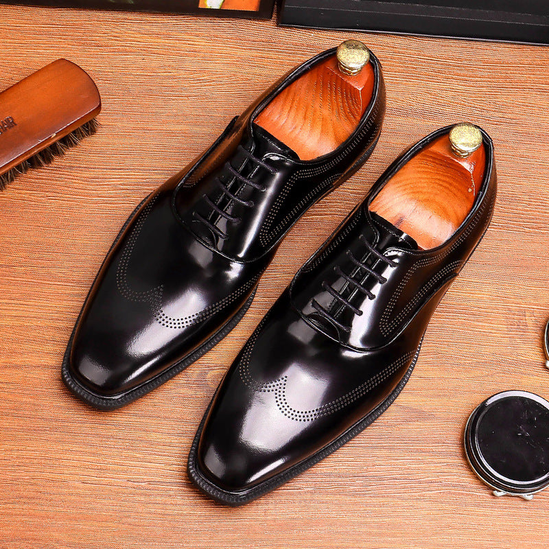 Formal Casual British Leather Shoes - WOMONA.COM