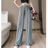 Ice Silk Wide-leg Pants For Women - WOMONA.COM