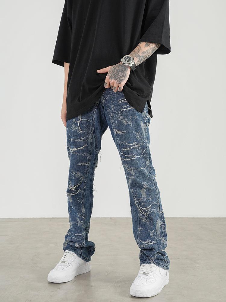 Micro Flared Jeans Men - WOMONA.COM