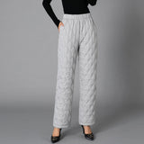 Thermal Pants Were Thin Plus Size Casual Straight - WOMONA.COM