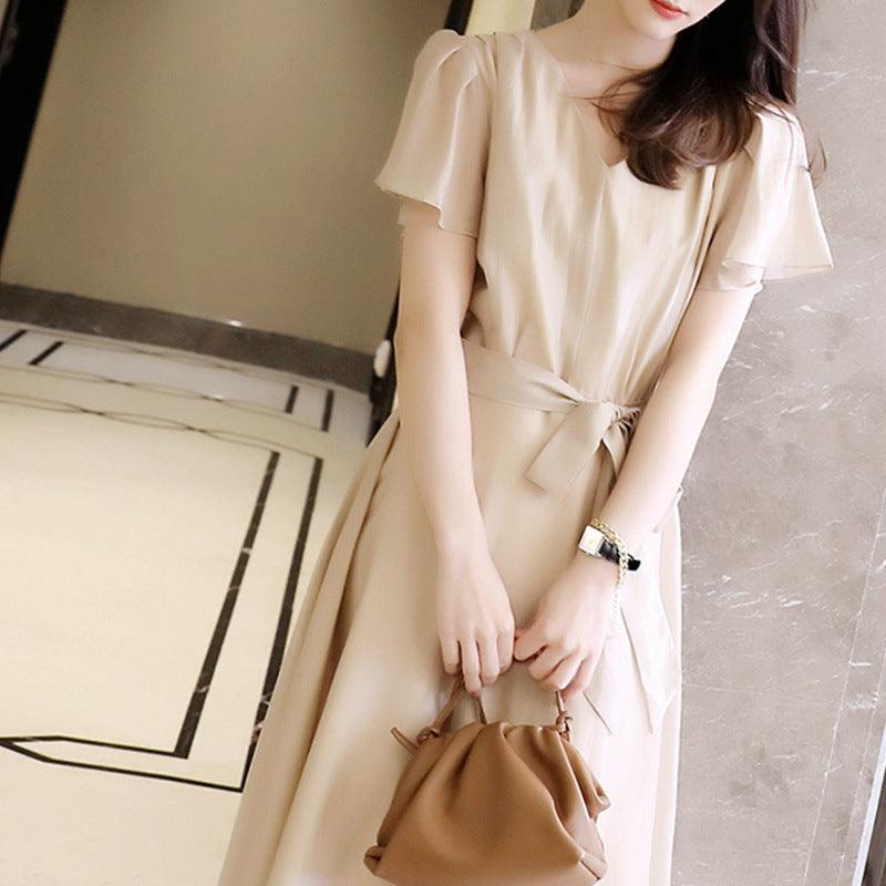 Elegant Chiffon Dress - WOMONA.COM