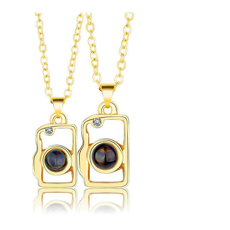 Projection Stitching Necklace - WOMONA.COM