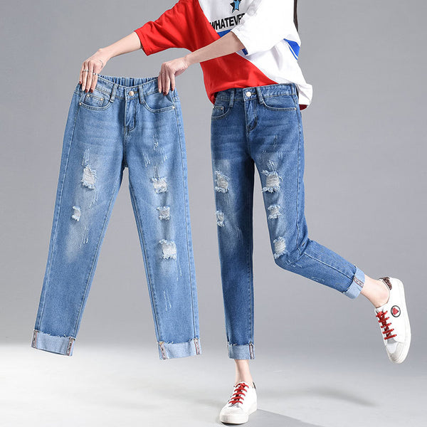 Ripped Jeans Summer New Style - WOMONA.COM