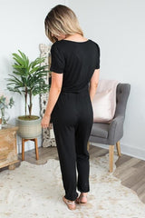 Straight Leg Jumpsuit - WOMONA.COM