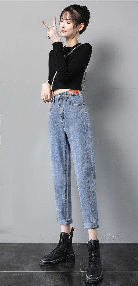 Straight Loose Daddy Harlan Jeans - WOMONA.COM