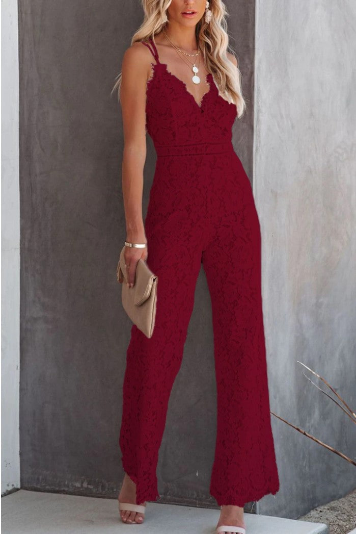 Casual Suspender Jumpsuit - WOMONA.COM