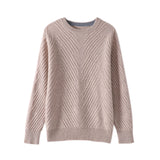 Round Neck Padded Sweater - WOMONA.COM