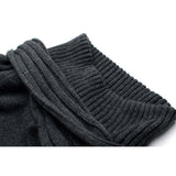 Men's Slim Knit Sweater Fashion Scarf Collar Base - WOMONA.COM