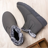 Winter Snow Boots Men Cutout Shoes - WOMONA.COM