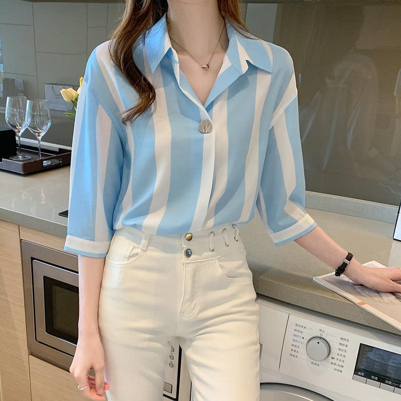 Chiffon Shirt - WOMONA.COM