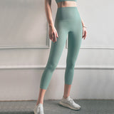 Peach Hips Fitness Cropped Pants - WOMONA.COM