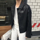 Casual Leather Jacket - WOMONA.COM