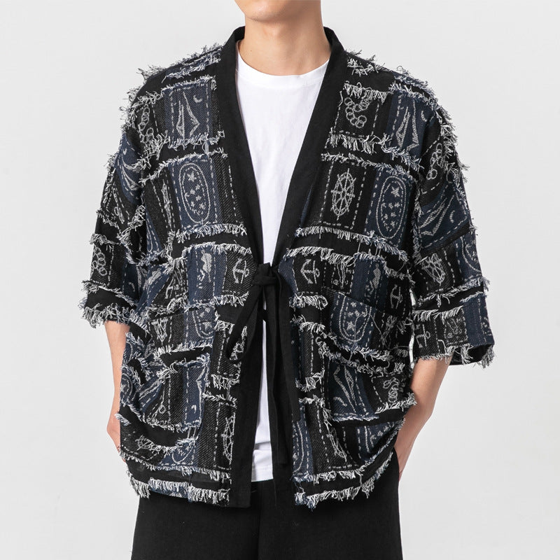 Men's Cardigan Knitted Retro Fashion - WOMONA.COM