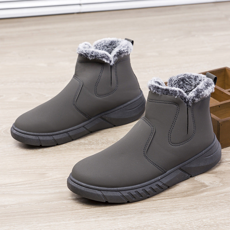 Winter Snow Boots Men Cutout Shoes - WOMONA.COM