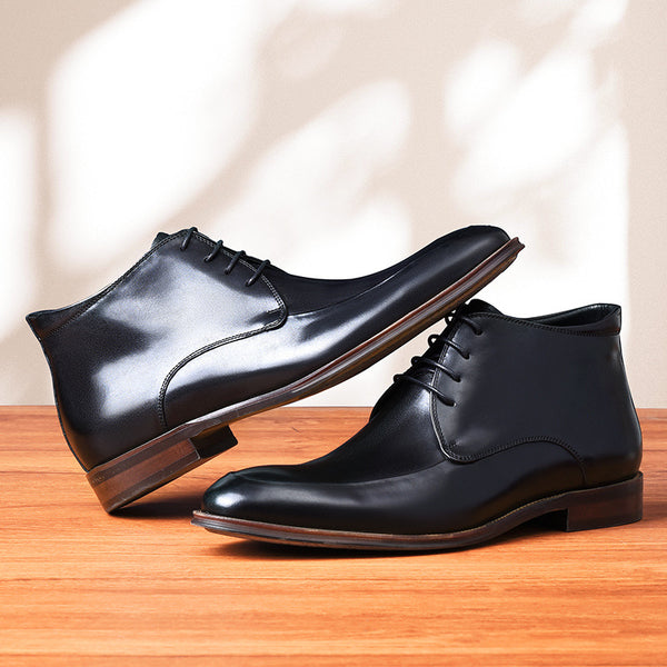 Genuine Leather Head Leather Business Formal Shoes - WOMONA.COM