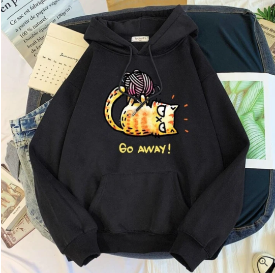 Creative Personality Pattern Hooded Sweater - WOMONA.COM