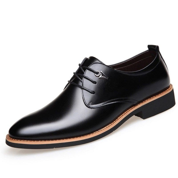 Men's Leather Shoes Inner Height - WOMONA.COM