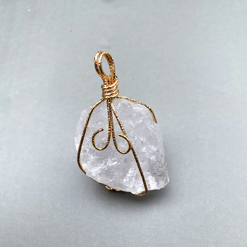 Crystal Rough Stone Necklace - WOMONA.COM