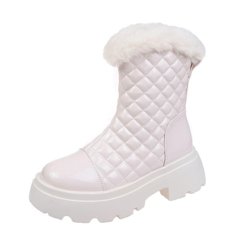 Suitable For Short Round Toe Fashion Boots - WOMONA.COM
