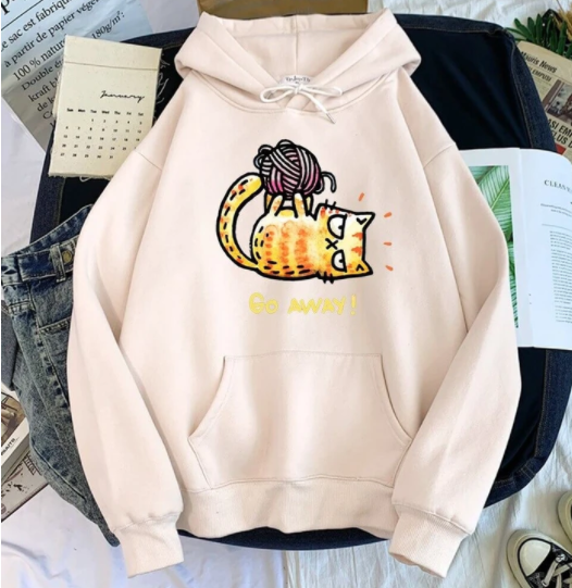 Creative Personality Pattern Hooded Sweater - WOMONA.COM