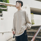 Men Fake Two-piece Hoodie - WOMONA.COM