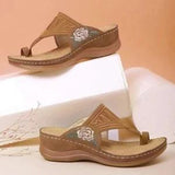 Comfortable Casual Wedge Sandals - WOMONA.COM