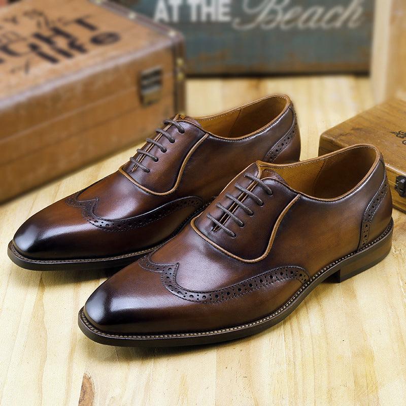 Broch Business Men's Formal Shoes - WOMONA.COM