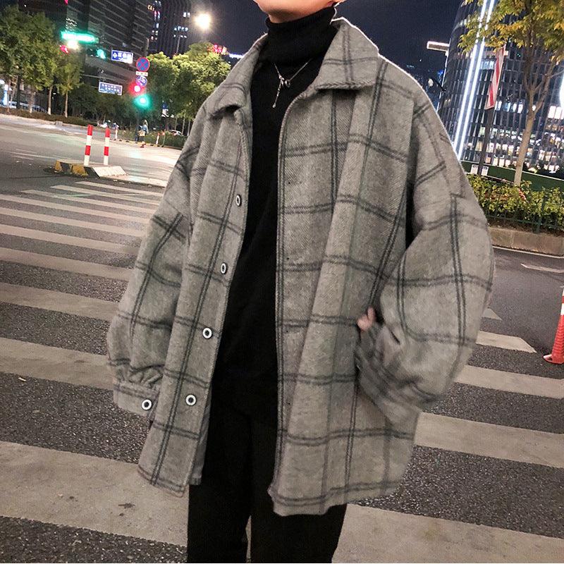 Winter Men's Woolen Trench Coat - WOMONA.COM