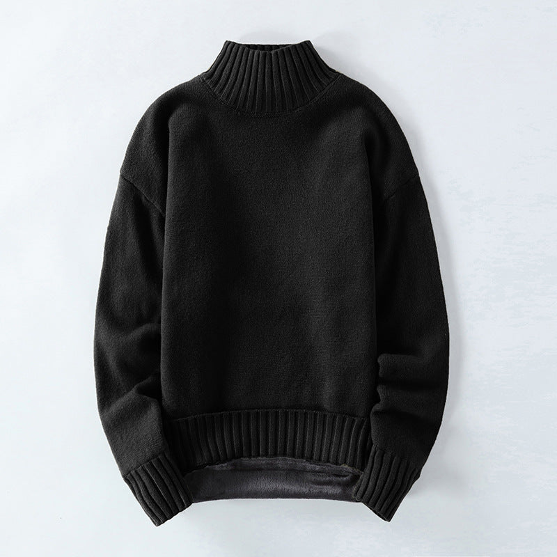 High Neck Men's Sweater - WOMONA.COM