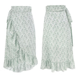 Chiffon A-Line Split Skirt - WOMONA.COM
