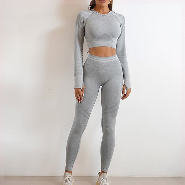 Seamless Sports Set For Women Workout Outfit - WOMONA.COM