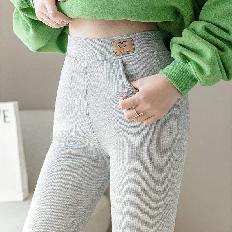 Plus Size Pocket Leggings S - WOMONA.COM