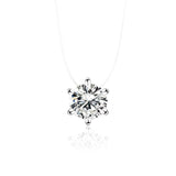 Multi-claw Diamond Necklace - WOMONA.COM