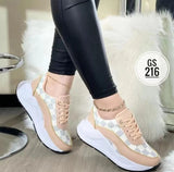 Low Top Sneakers Women Casual Thick Bottom - WOMONA.COM