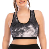 Workout Clothes Suit Plus Size Sports Bra - WOMONA.COM