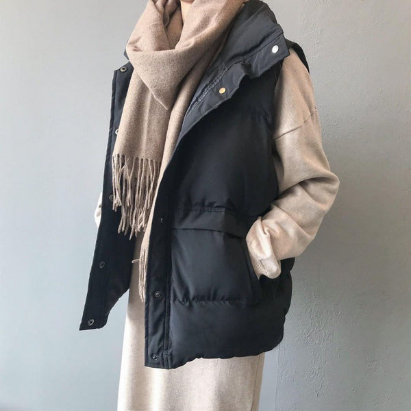 Loose Short Down Cotton Jacket - WOMONA.COM