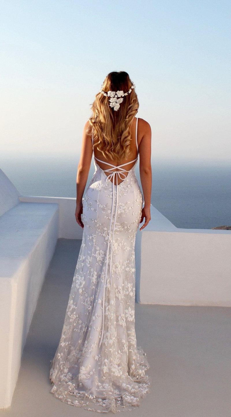 Sexy Lace Bridal Dress Women Wedding - WOMONA.COM