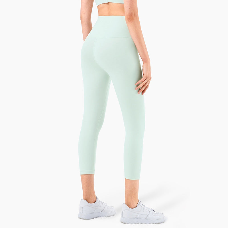 Peach Hips Fitness Cropped Pants - WOMONA.COM