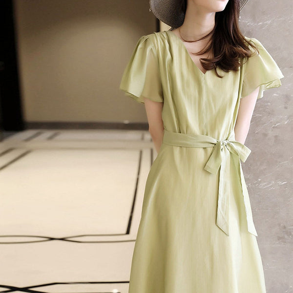 Elegant Chiffon Dress - WOMONA.COM