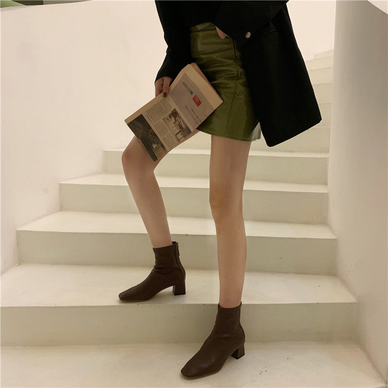 Soft Leather Comfortable Martin Boots - WOMONA.COM